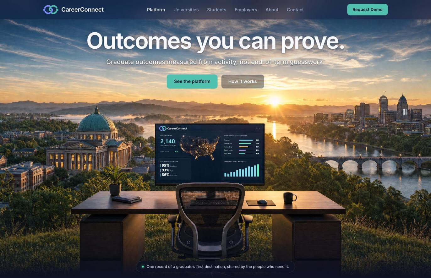 CareerConnect landing hero
